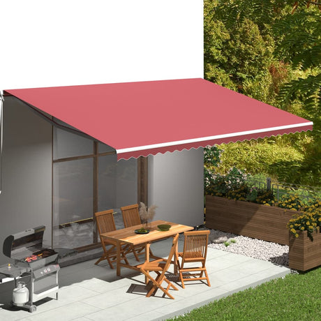 Vidaxl Ersatztuch für Luifel 6x3,5 m Bordeaux rot