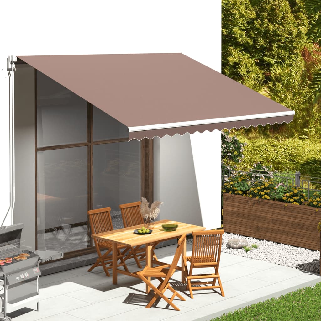 Vidaxl Ersatztuch für Luifel 4x3 M braun