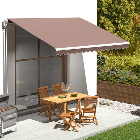 Vidaxl Ersatztuch für Luifel 4x3,5 m braun