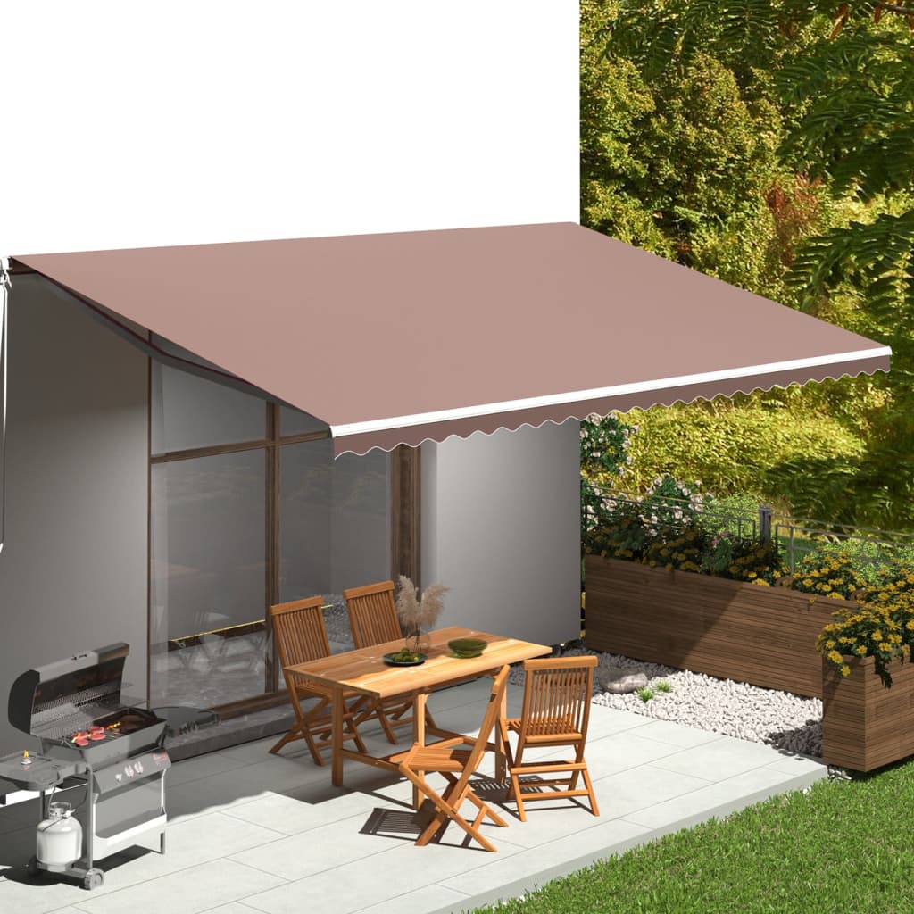 Vidaxl Ersatztuch für Luifel 6x3,5 m braun
