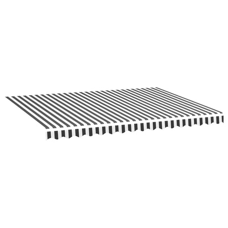 Vidaxl Ersatztuch für Luifel 4x3 m Anthrazit -geläutet und weiß