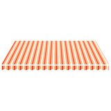 Tissu de remplacement de Vidaxl pour Luifel 4x3,5 m jaune et orange