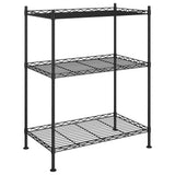 Vidaxx Lagerregal 3-lagig 150 kg 60x35x76 cm schwarz