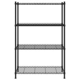 Vidaxl opbergrek 4-laags 200 kg 90x35x137 cm zwart