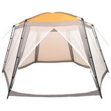 Vidaxl Schwimmbadzelt 660x580x250 cm Stoff grau