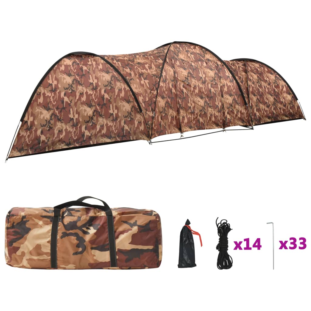 Vidaxl iglotent 8-Persoun 650x240x190 cm Camouflage