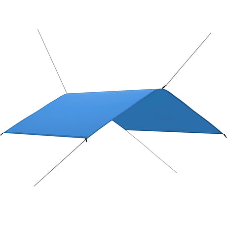 VIDAXL -Deckung Segel 4x4 m blau