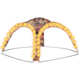 Tenda per feste Vidaxl con LED e 4 pareti laterali 3.6x3.6x2.3 m camuffamento