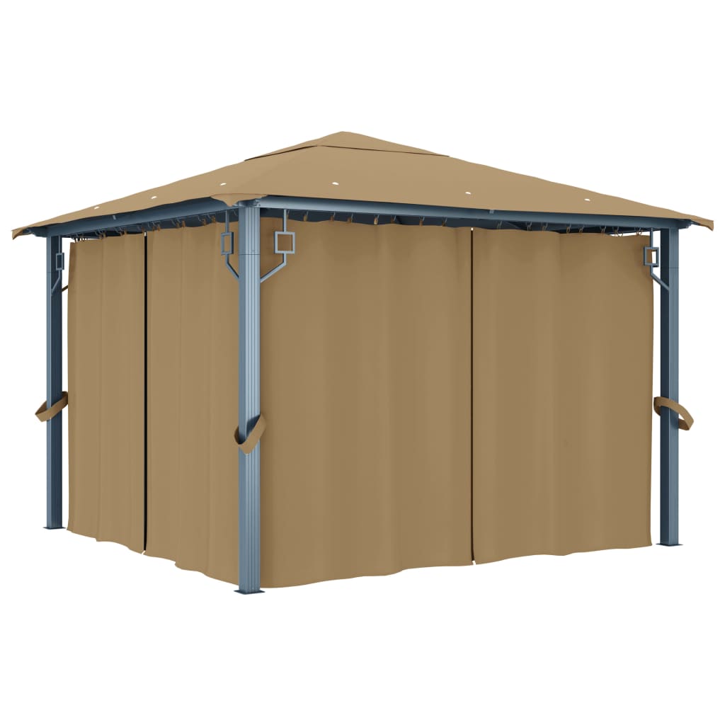 Vidaxl Arbor con tenda 300x300 cm in alluminio