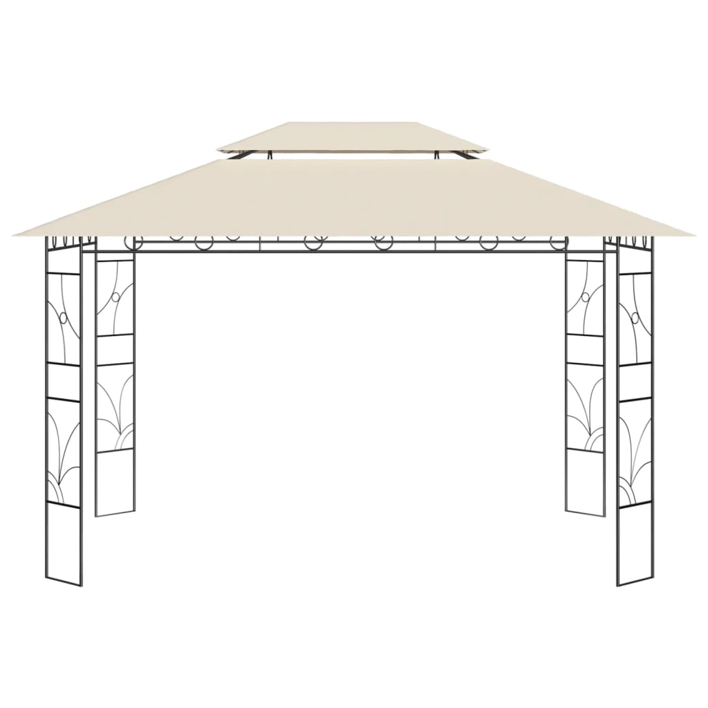 Vidaxl Arbor 160 g m² 4x3x2,7 m crema