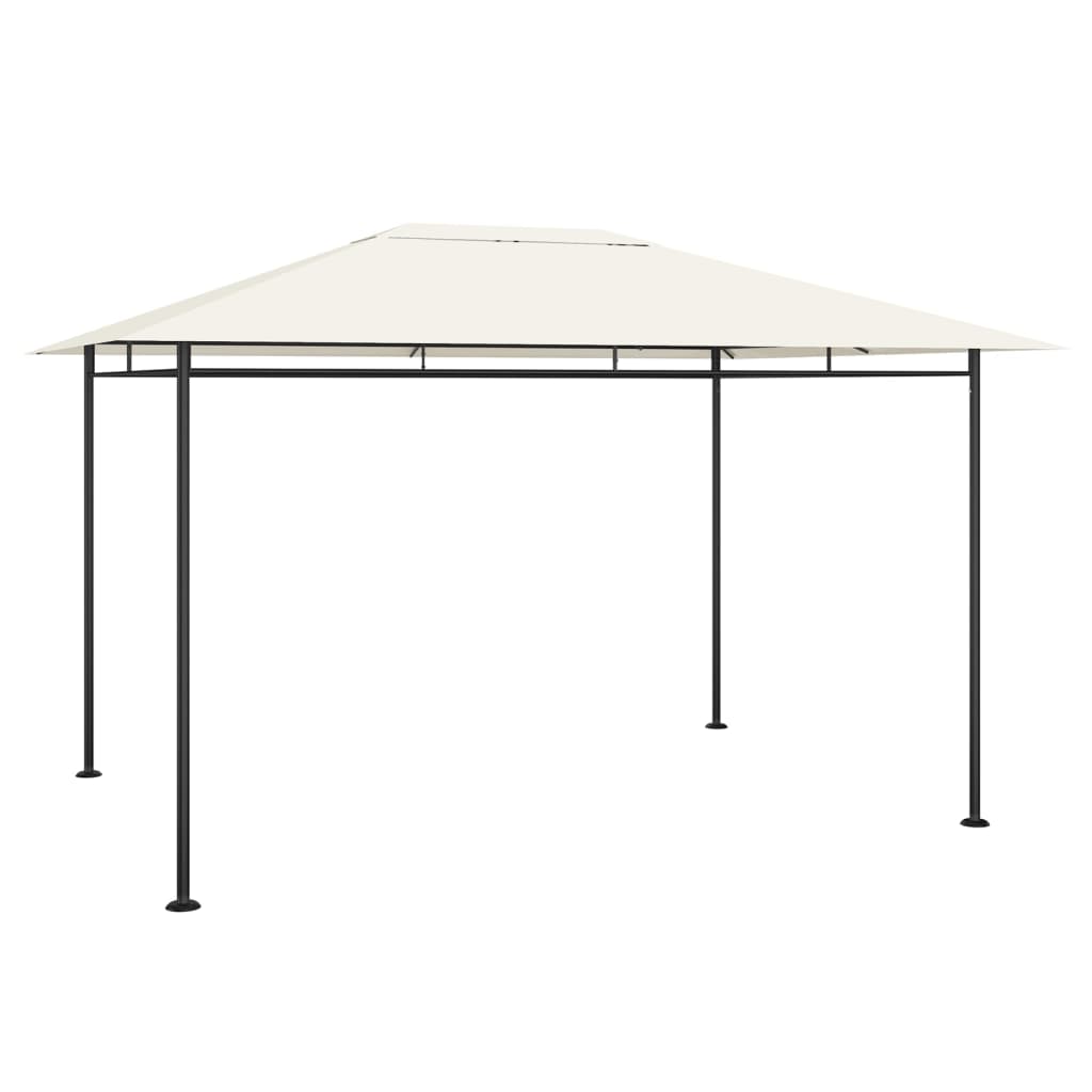 Vidaxl prieel 180 g m² 384x281x270 cm crèmekleurig