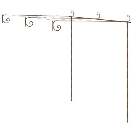 Vidaxl Tuinpergola 3x3x2,5 m Eisen -Antikebraun