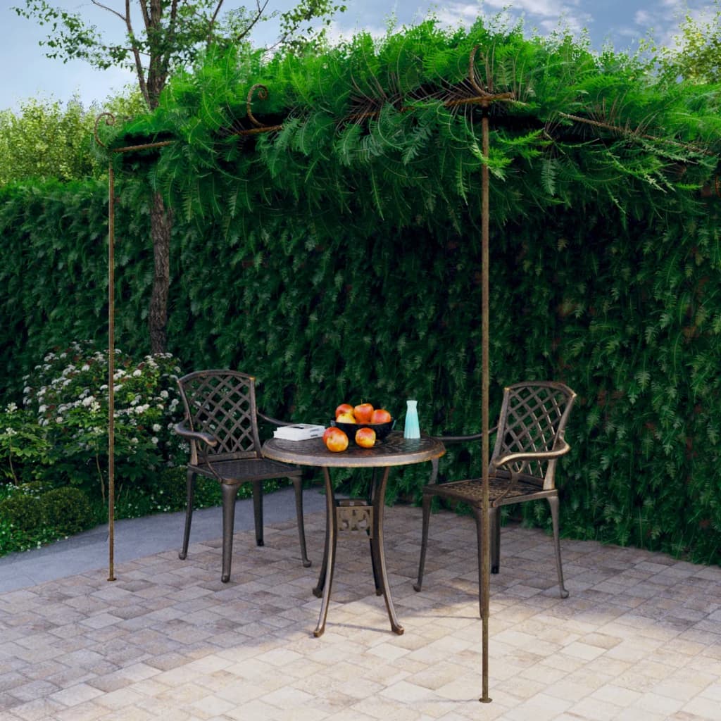 Vidaxl Tuinpergola 3x3x2.5 M Iron Antique Brown