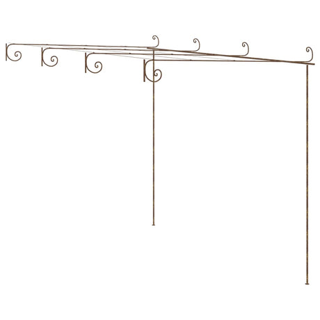 Vidaxl Tuinpergola 4x3x2,5 m Eisen Antiquitätenbraun