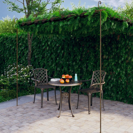 Vidaxl Tuinpergola 4x3x2,5 m Eisen Antiquitätenbraun