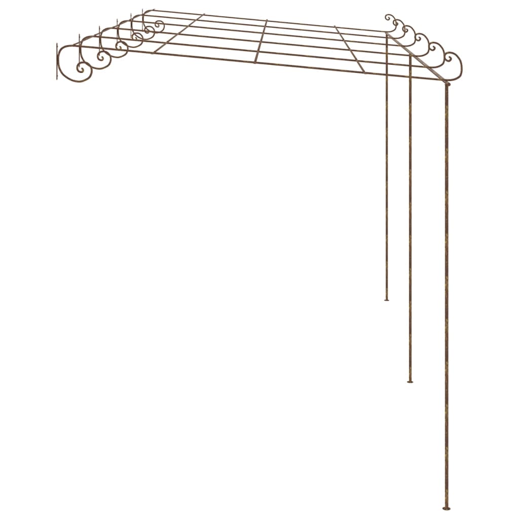 Vidaxl Tuinpergola 6x3x2.5 M Iron Antique Brown