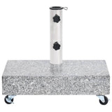 Vidaxl Parasol -Fuß 45x25x8 cm Granit hellgrau