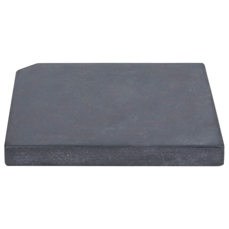 Vidaxl Parasol Fußplatte Quadrat 25 kg Granit schwarz