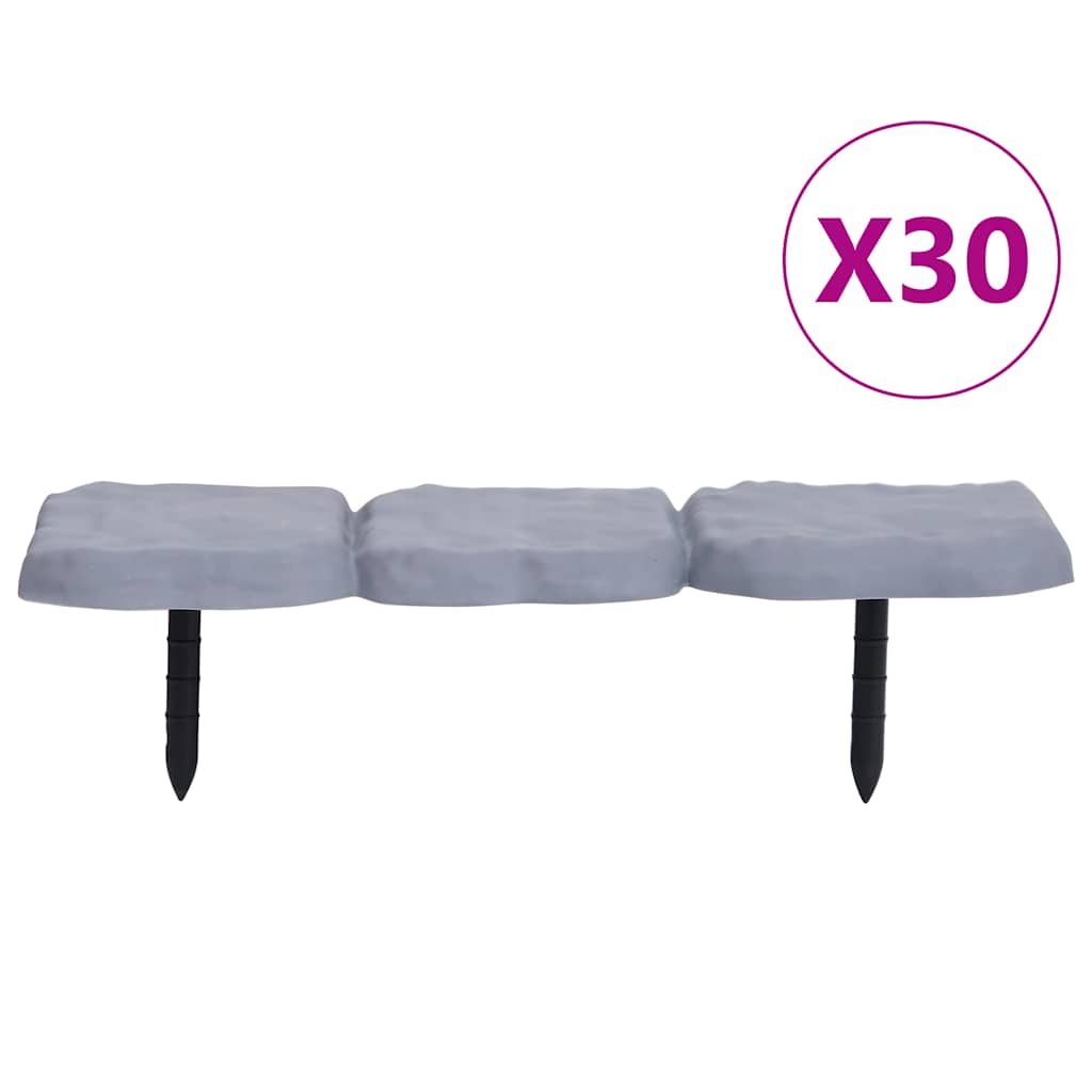 Vidaxl gazonranden 30 st met paaltjes pp