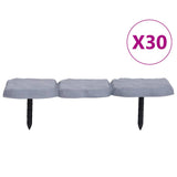 Vidaxl gazonranden 30 st met paaltjes pp