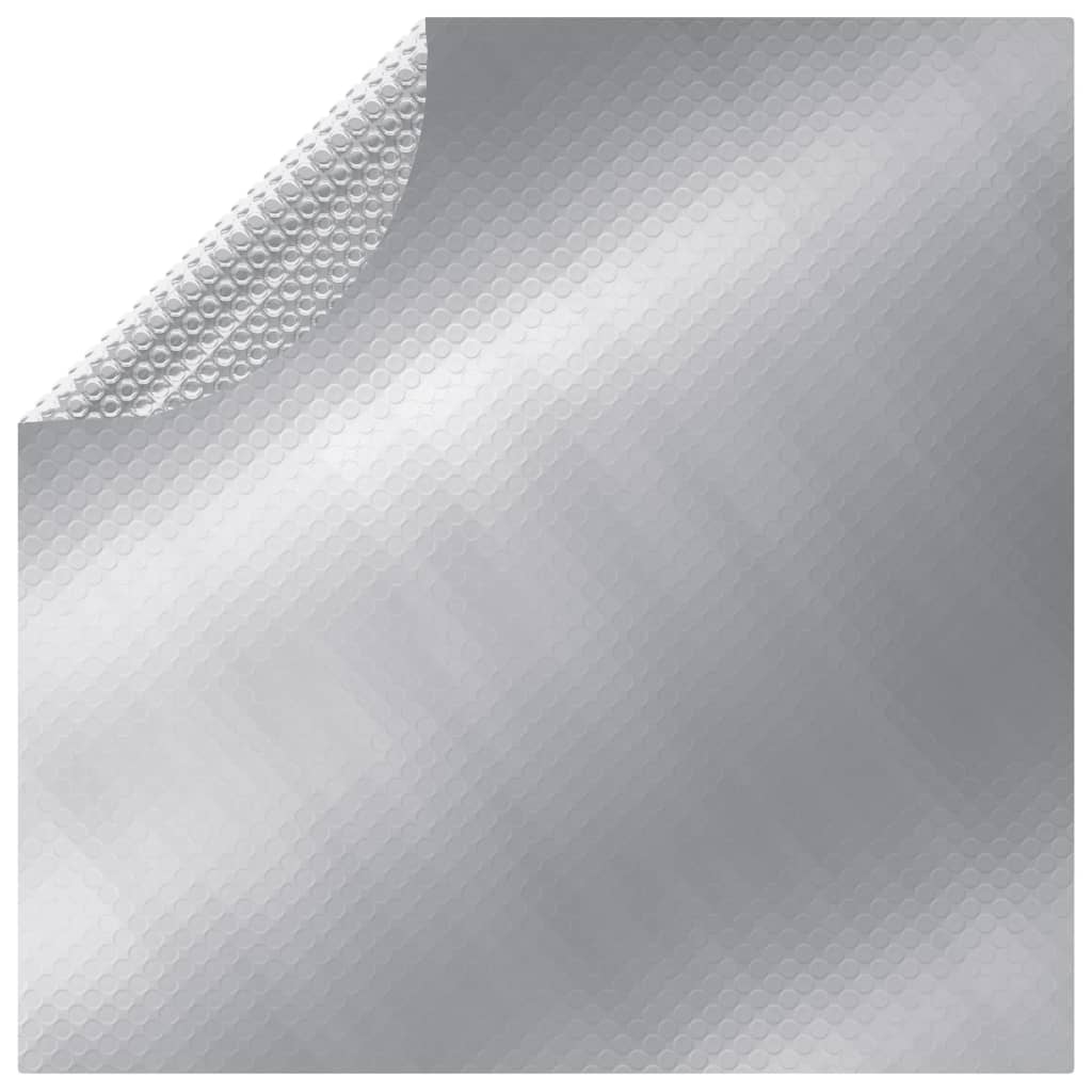 Vidaxl Schwimmbad Abdeckung 417 cm pe silberfarben