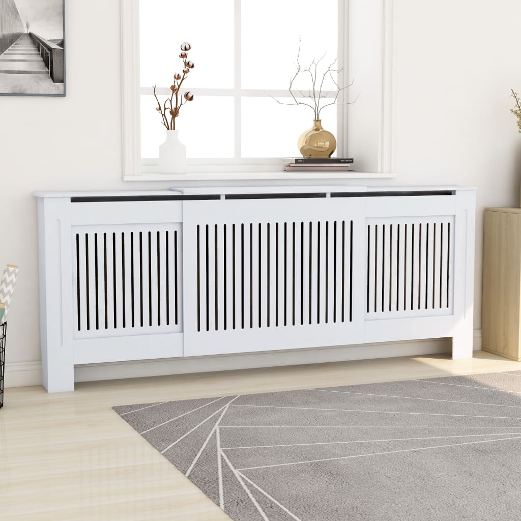 Vidaxl Radiatorom Construction 205 cm MDF White