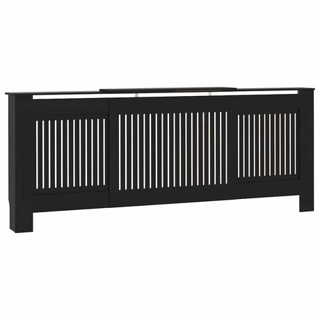 VIDAXL -Radiatorkonstruktion 205 cm MDF Schwarz