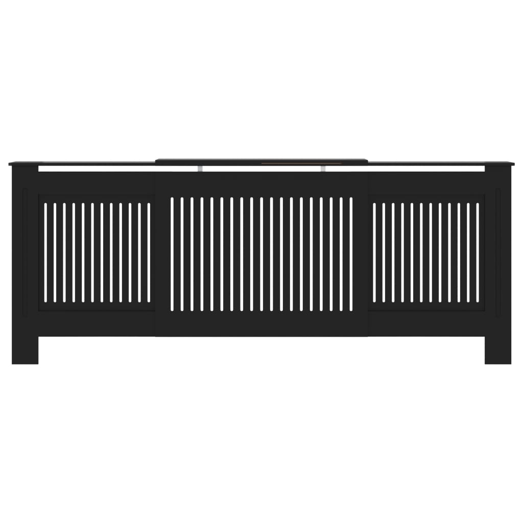 Vidaxl Radiatorom Construction 205 cm MDF Black