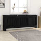 Vidaxl Radiatorom Construction 205 cm MDF Black