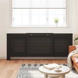 VIDAXL -Radiatorkonstruktion 205 cm MDF Schwarz