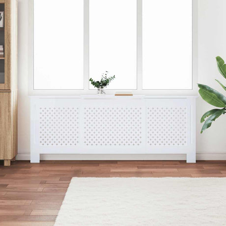 VIDAXL -Kühlerkonstruktion 205 cm MDF Weiß
