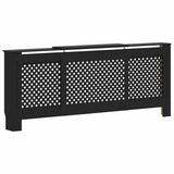 VIDAXL -Radiatorkonstruktion 205 cm MDF Schwarz