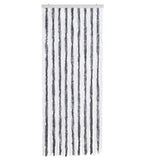 Vidaxl Fly Cundain 56x200 cm Chenille Grey and White