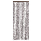 Vidaxl Fly Vorhang 56x200 cm Chenille Brown und Beige