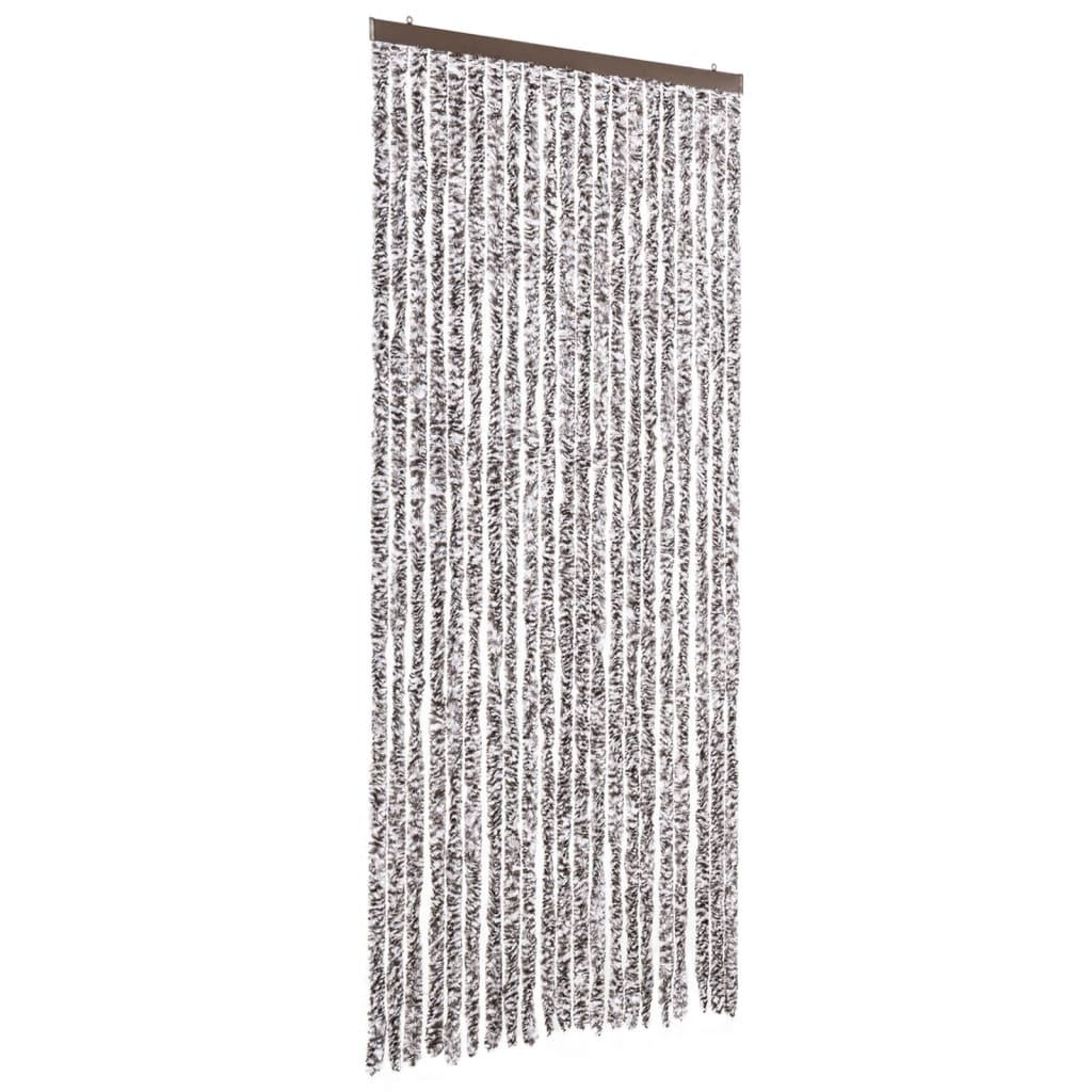 Vidaxl muha zavesa 90x200 cm Chenille Brown in Beige