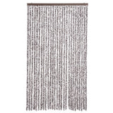 Vidaxl Fly Vorhang 118x220 cm Chenille Brown und Beige