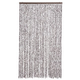 Cortina de mosca Vidaxl 118x220 cm Chenille Brown and Beige