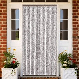 Cortina de mosca Vidaxl 118x220 cm Chenille Brown and Beige