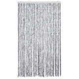 Vidaxl Fly Cundain 118x220 cm Chenille White and Grey