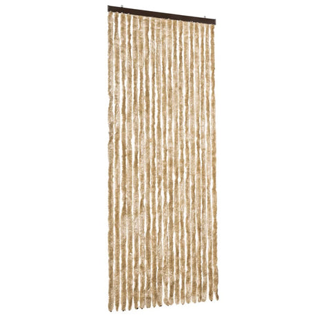 Vidaxl Fly Vorhang 56x200 cm Chenille Beige
