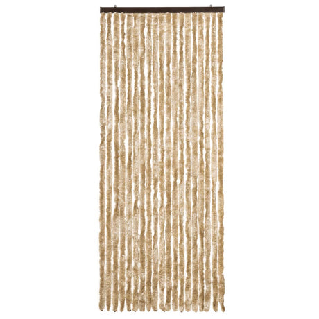 Vidaxl Fly Vorhang 56x200 cm Chenille Beige