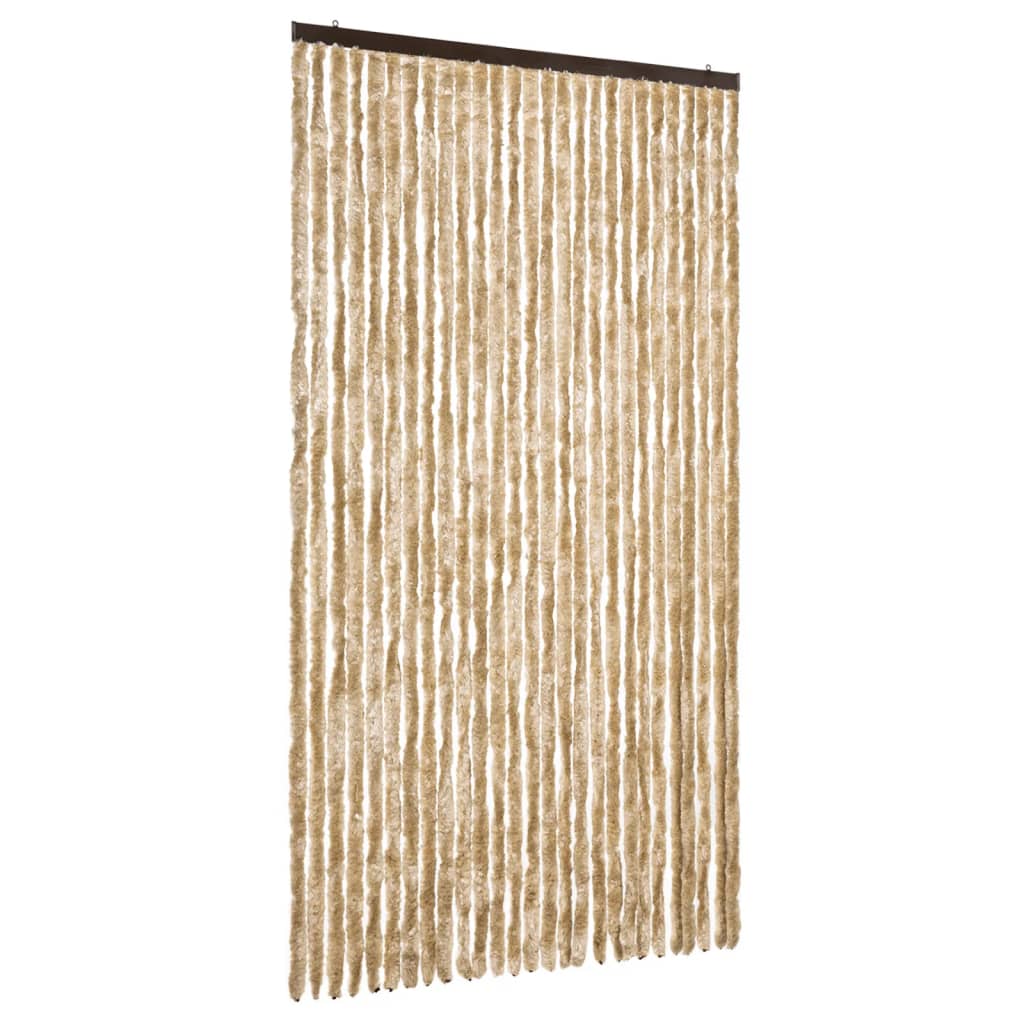 Vidaxl Fly Curtain 118x220 cm CHENILLE BEIGE