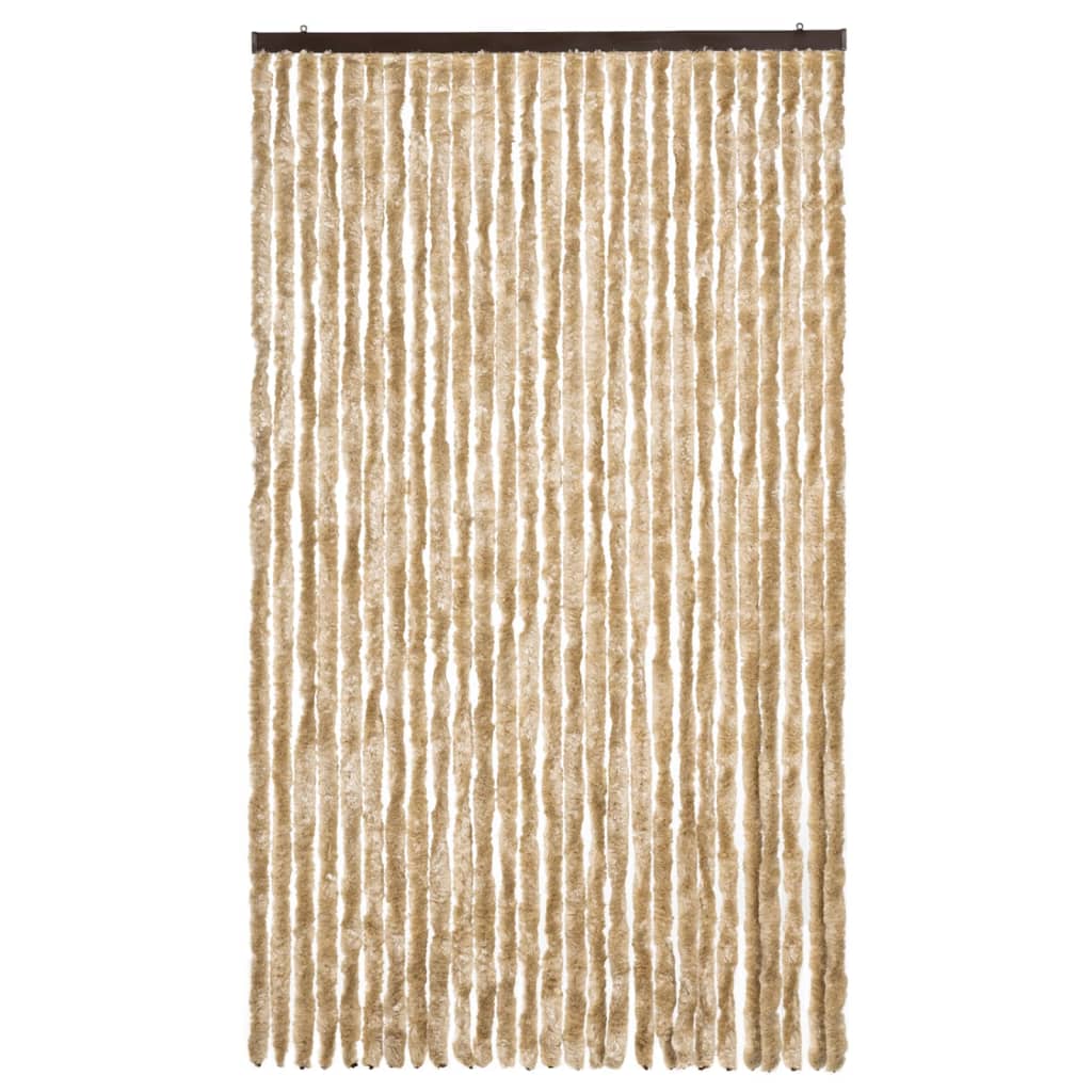 Vidaxl Fly Curtain 118x220 cm CHENILLE BEIGE