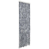 Vidaxl Fly Vorhang 56x200 cm Chenille Silberfarbe
