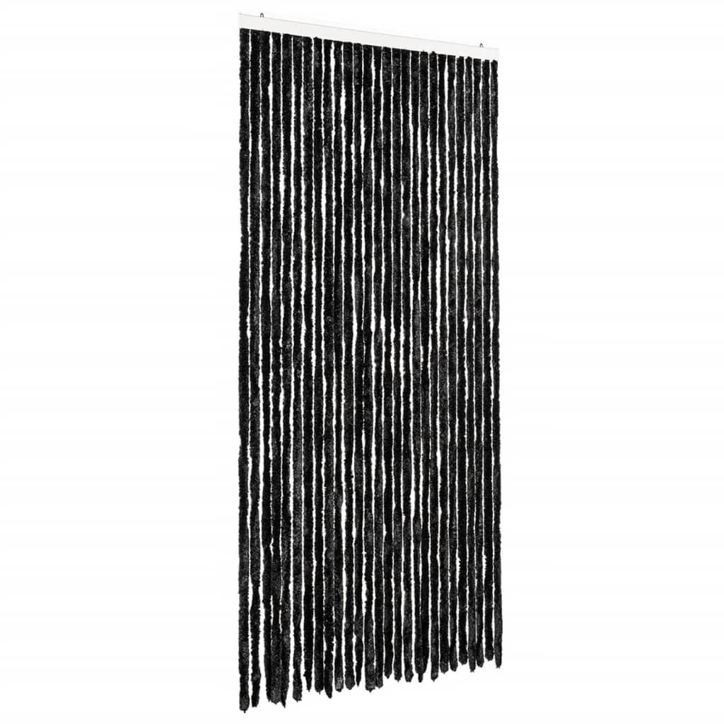 Vidaxl Fly Vorhang 118x220 cm Chenille Anthrazit