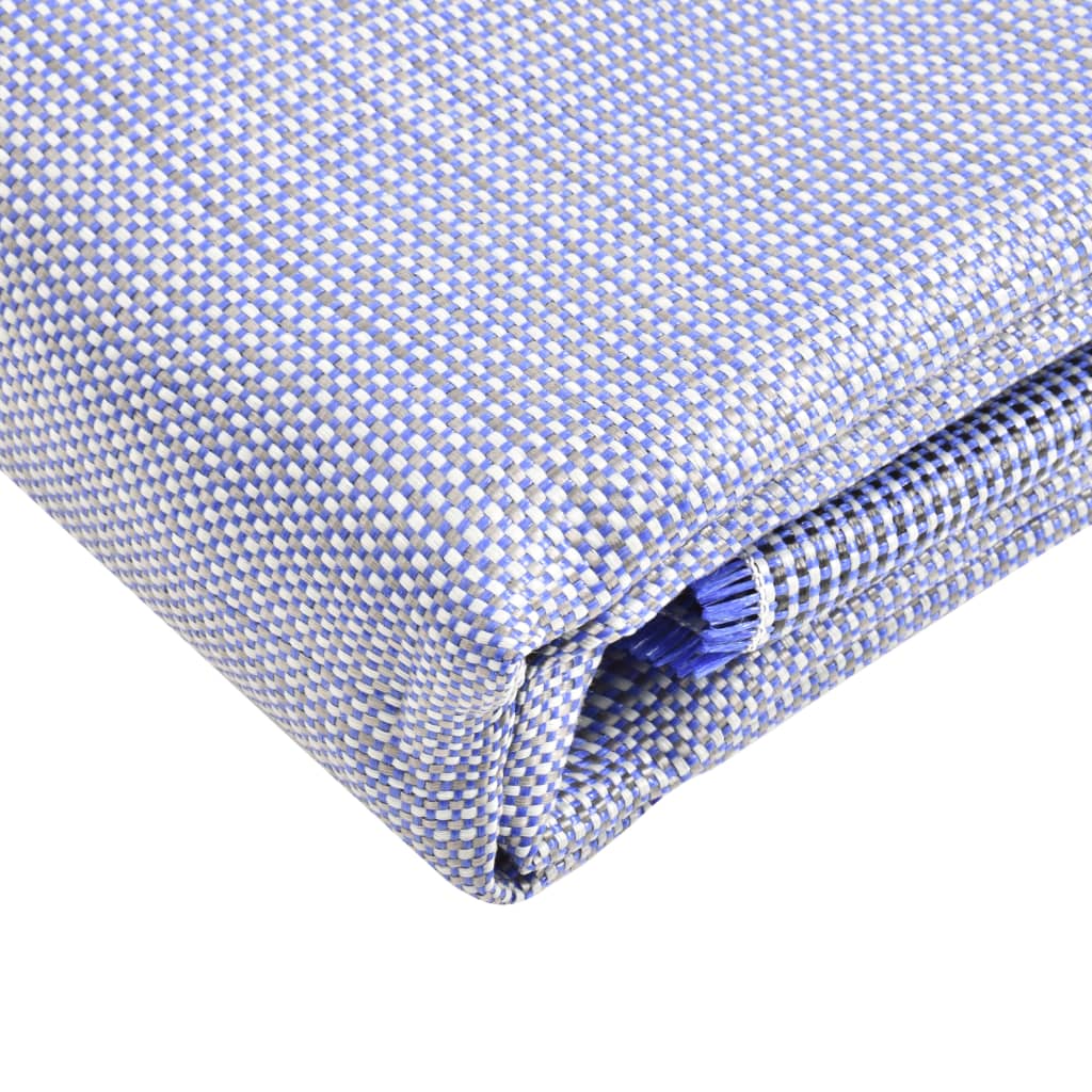 Vidaxl Zelt Teppich 650x300 cm Blau