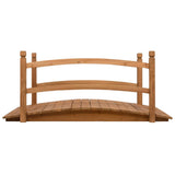 Vidaxl Garden Bridge 140x60x60 cm Festkieferholz