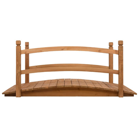 Vidaxl Garden Bridge 140x60x60 cm Festkieferholz