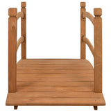 Vidaxl Garden Bridge 140x60x60 cm Festkieferholz