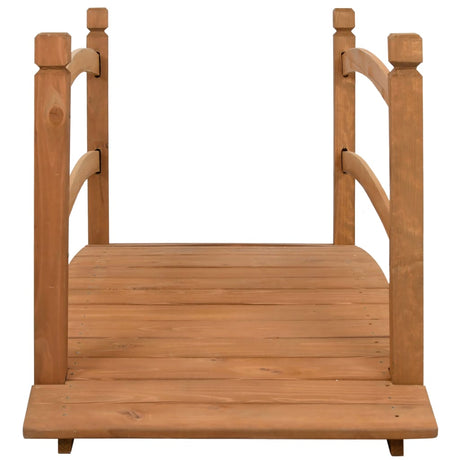Vidaxl Garden Bridge 140x60x60 cm Festkieferholz